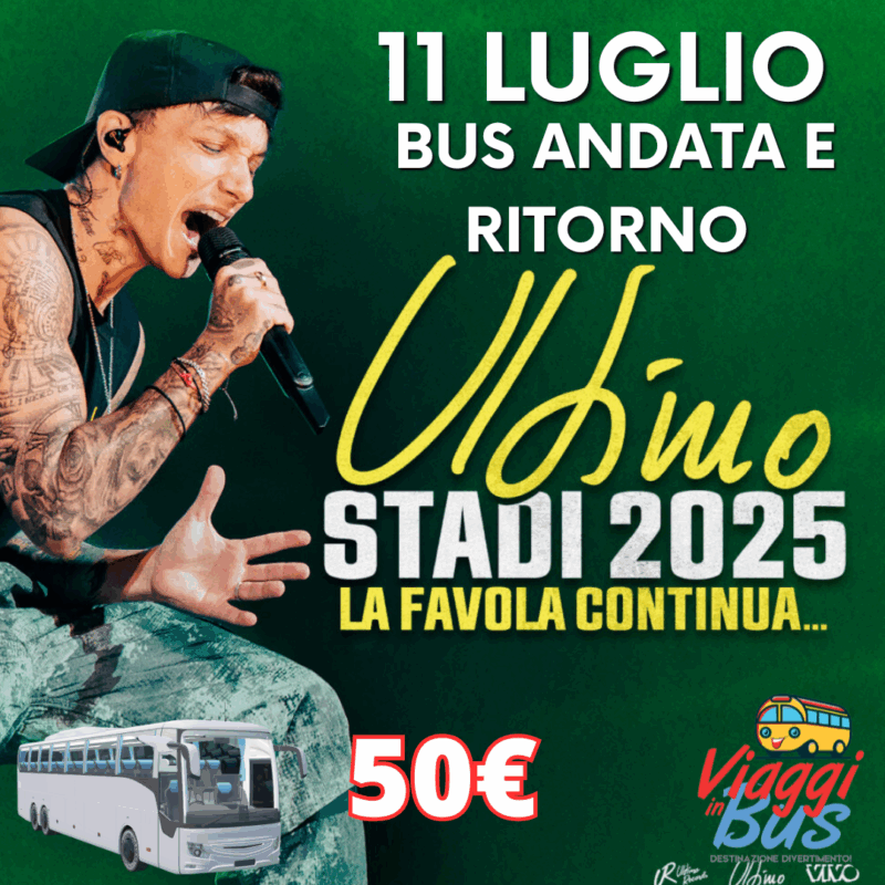 BUS PER ULTIMO 11 LUGLIO ROMA