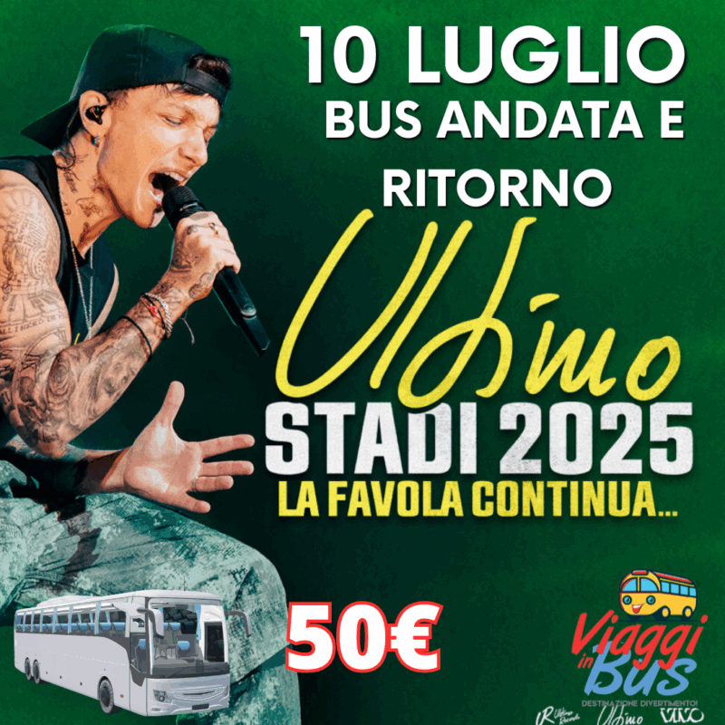 BUS PER ULTIMO 10 LUGLIO ROMA